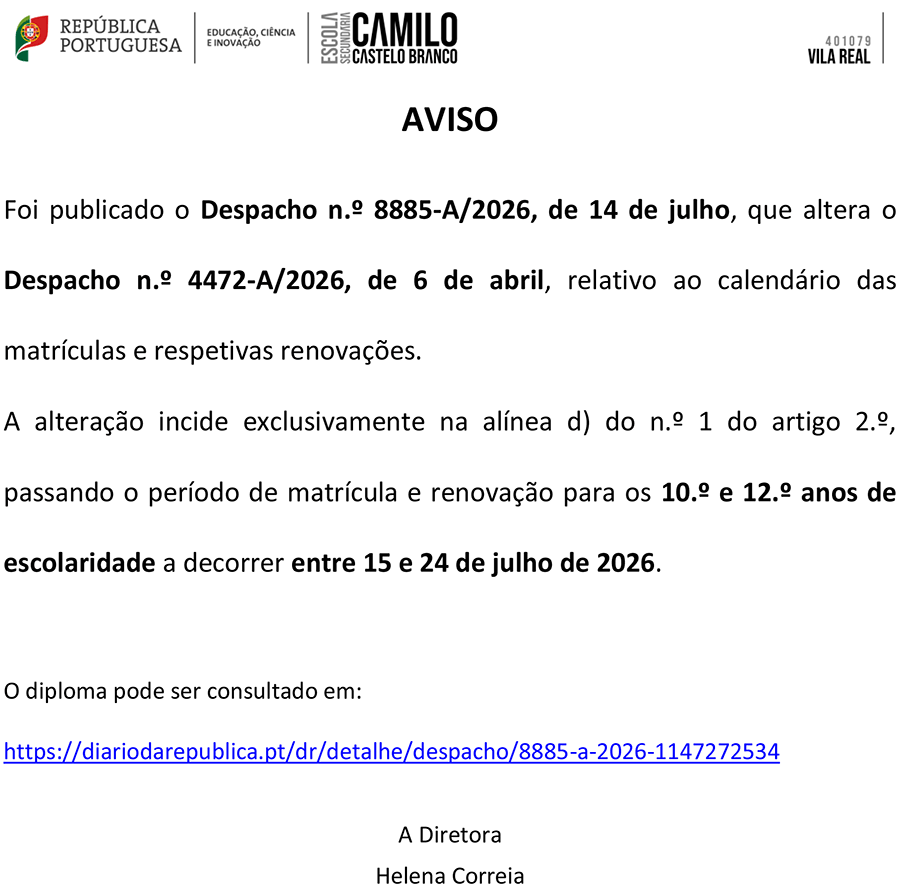 Despacho - Matrículas